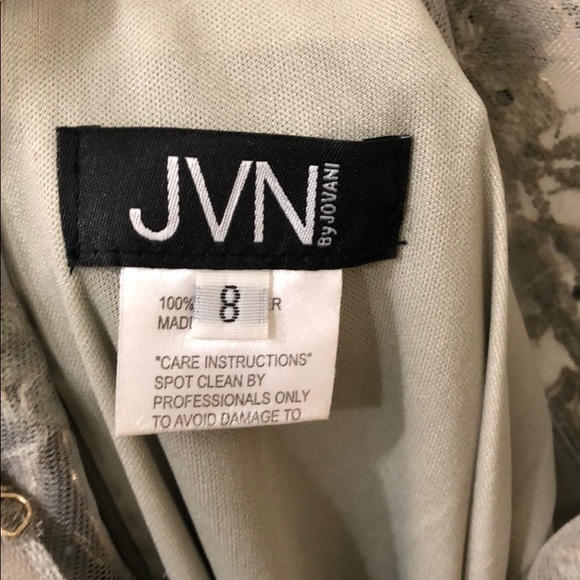 Jovani Silver Dress 💎 - Picture 7 of 8